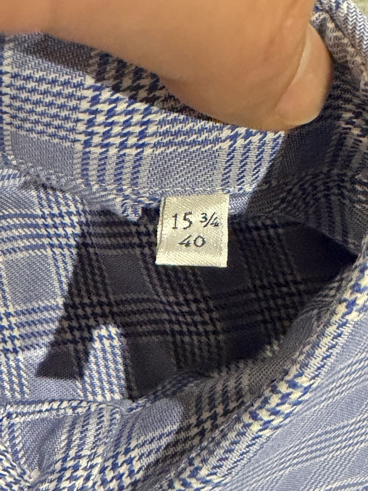 Stenstroms 40 Cutaway Collar Micro Houndstooth Twofold Super Cotton Dress Shirt