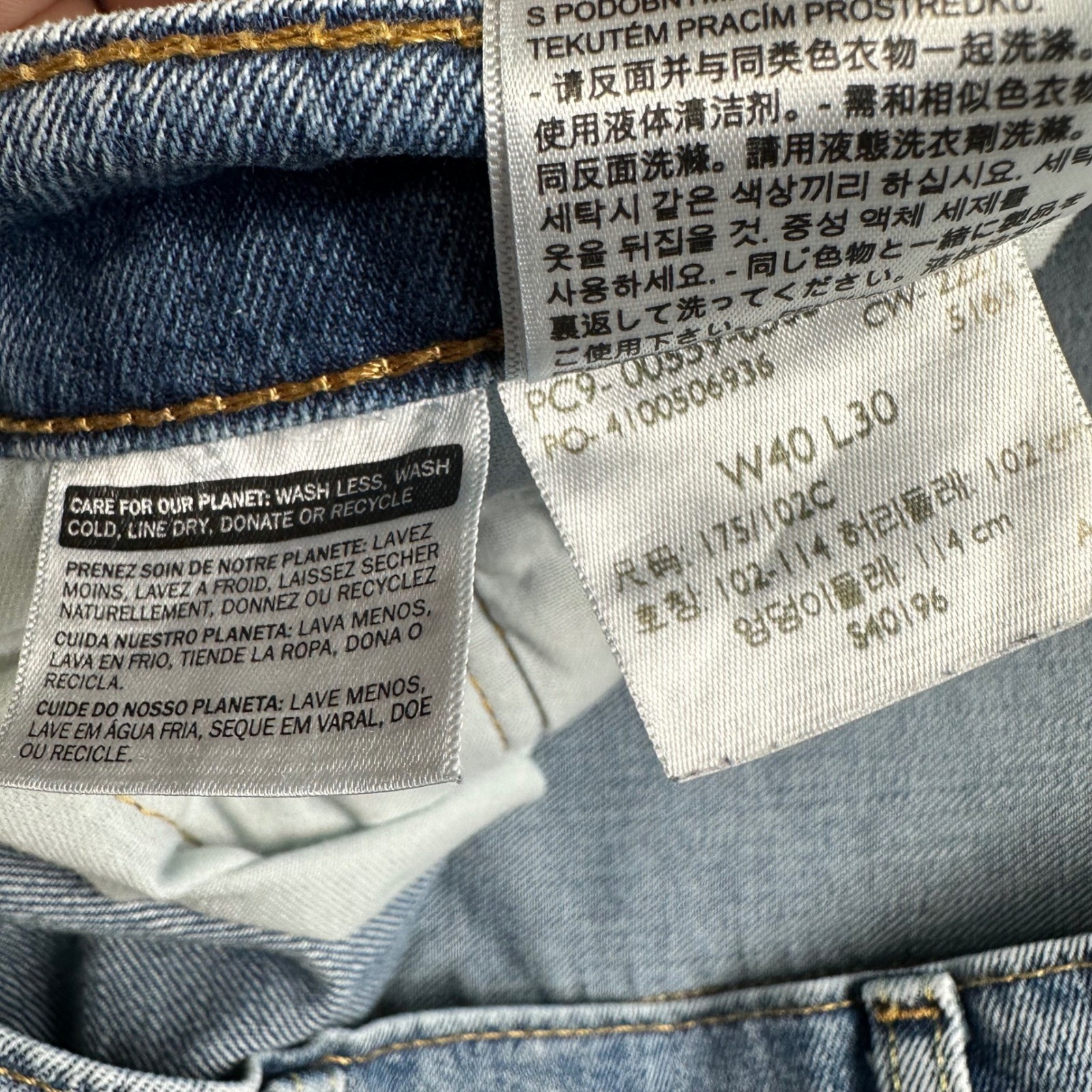 Levi’s 559 Relaxed Straight Jeans Mens 40×30 Blue Medium Wash Denim 00559-0409