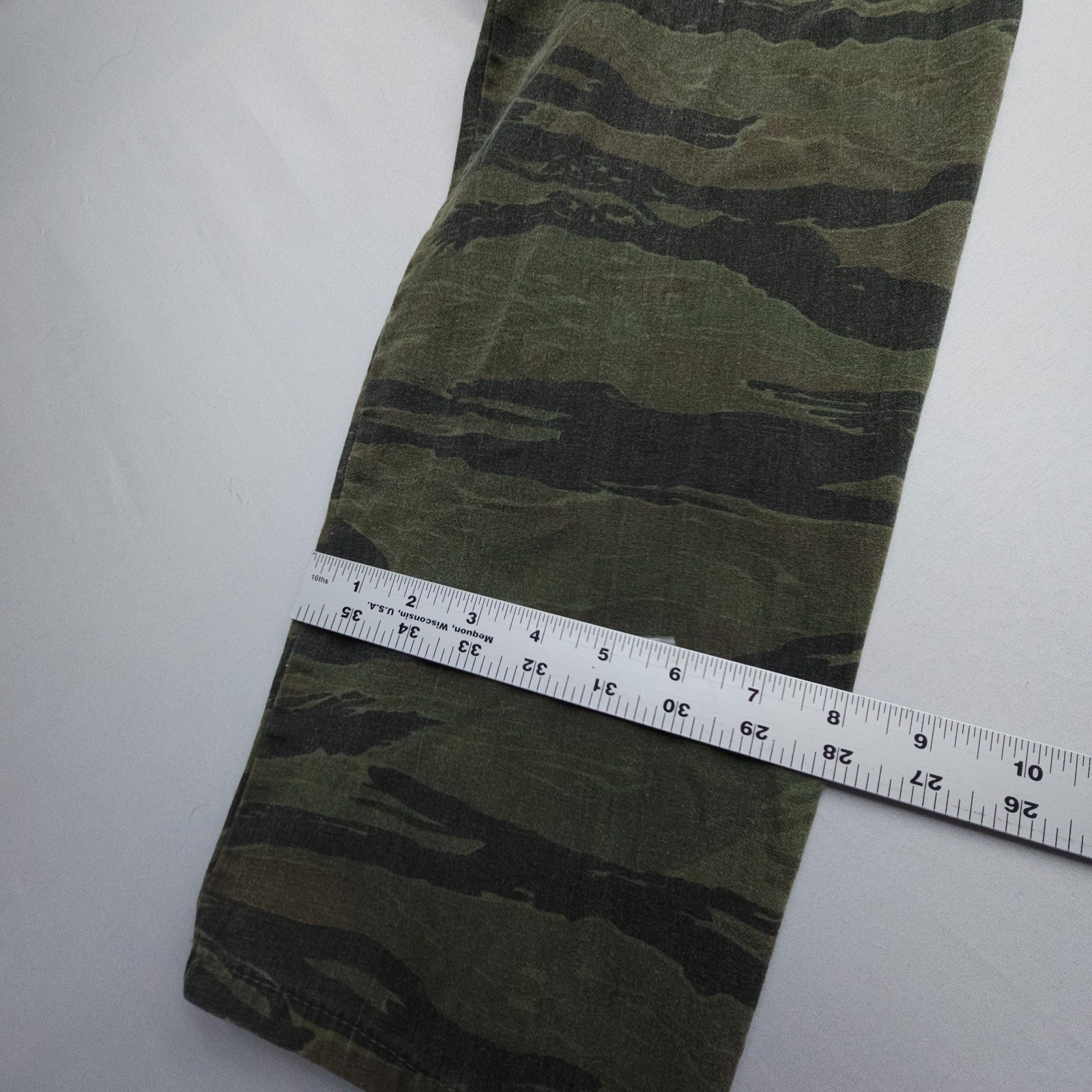 VTG 60s 70s Tiger Stripe Camouflage Vietnam Shirt Jacket Army Ranger Mens XL USA