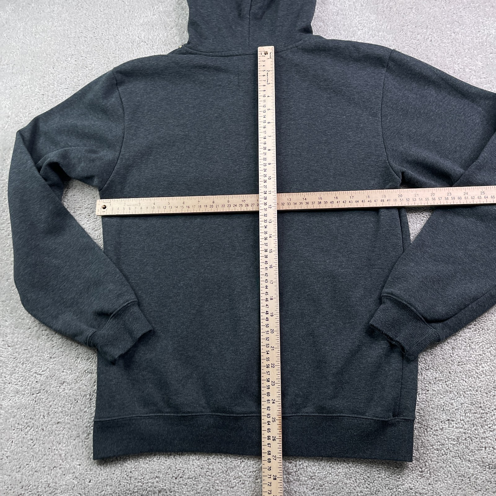 JEEP Hoodie Mens Medium Grey Wrangler Logo Pullover Sweatshirt Jedco