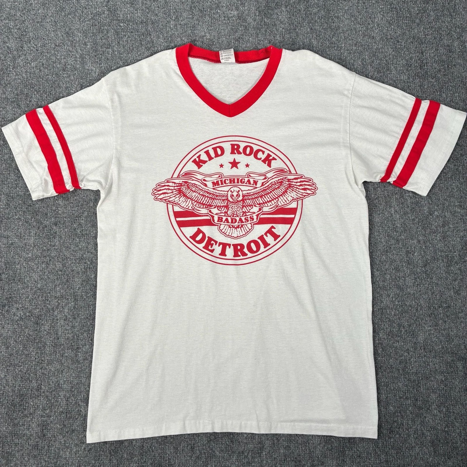 Augusta Sportswear Kid Rock Detroit American Badass V-Neck Ringer Jersey T-Shirt