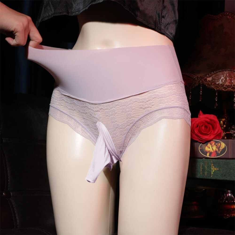 Mens Briefs Sheath Sheer Breathable Sissy Brief Transparent Close Elastic