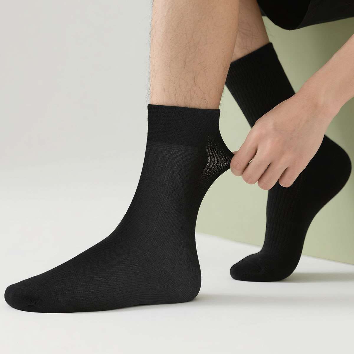 10 Pairs Men’s Breathable Summer Ankle Socks | Elastic Sheer Athletic Socks USA