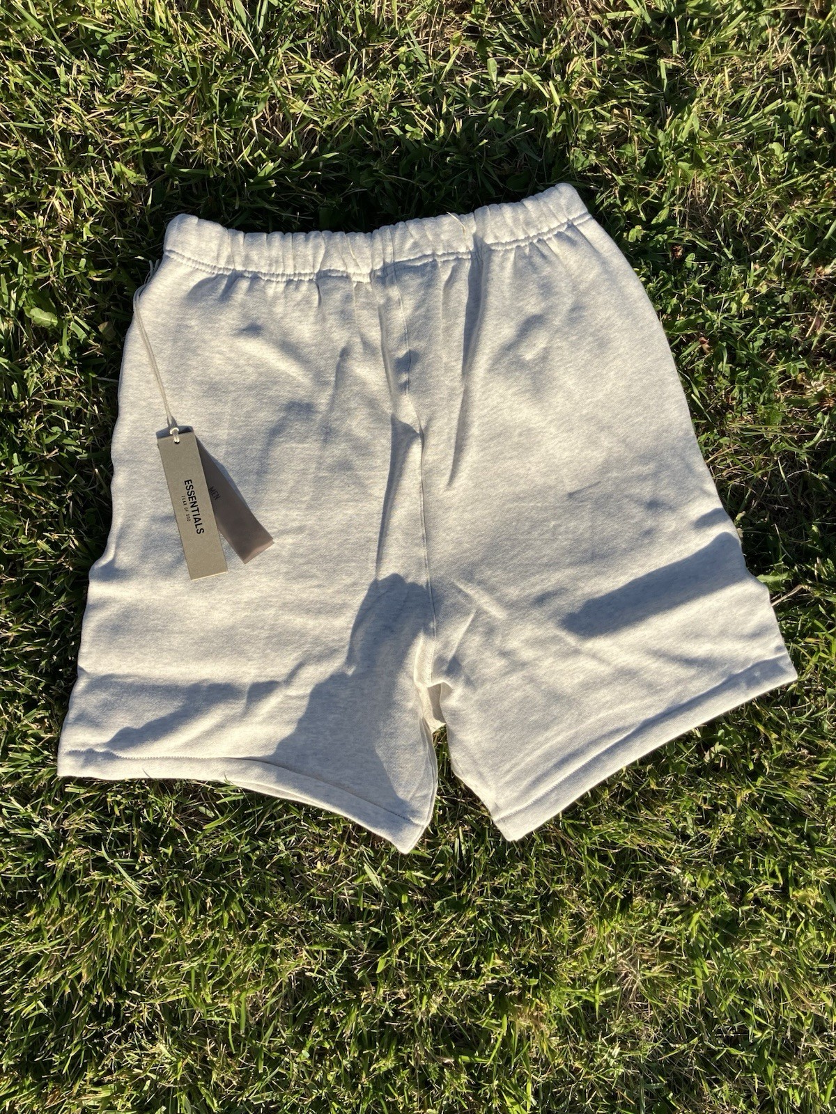 Authentic Essentials Fear of God Light Gray Cotton Shorts | Size XXS