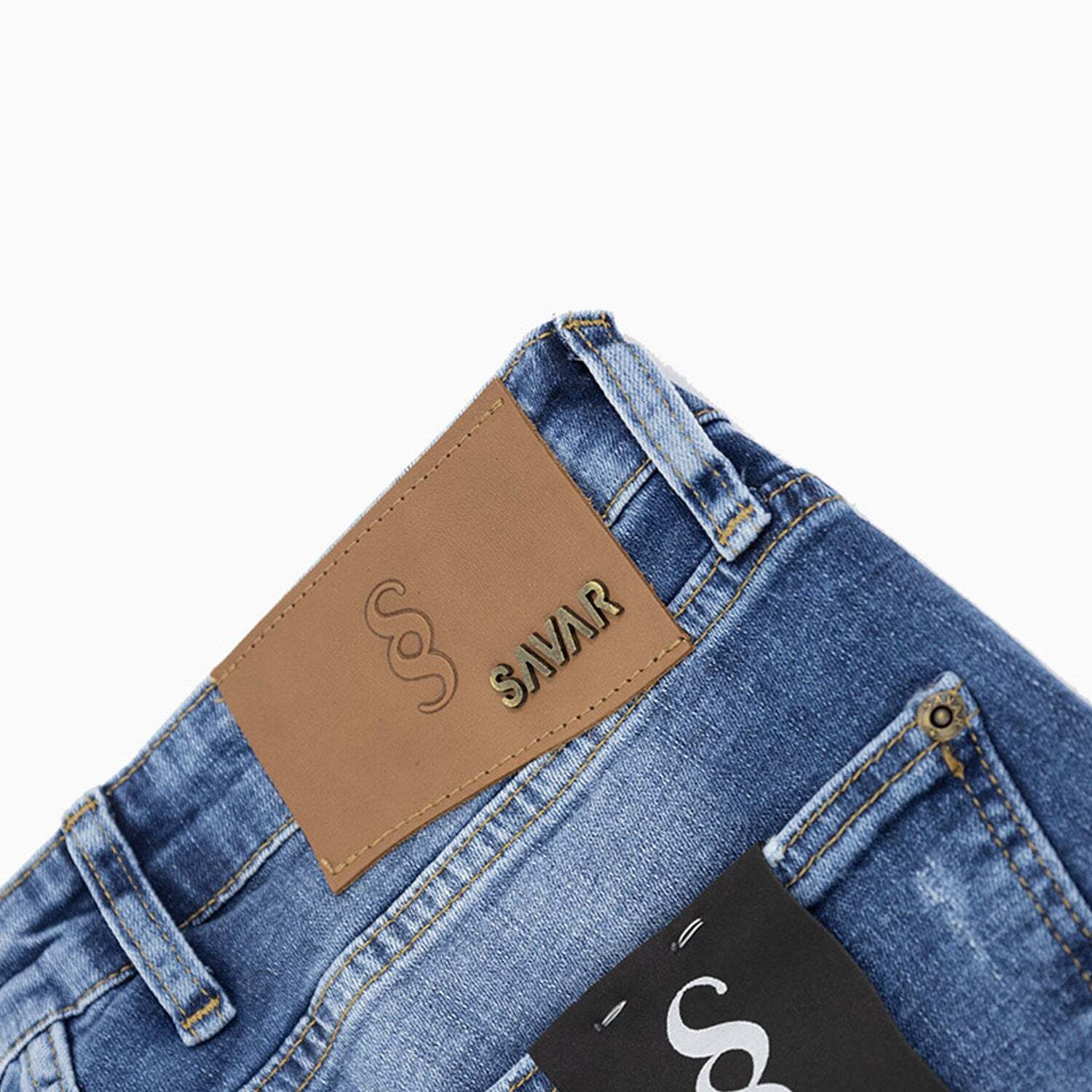 Men’s Basic Medium Stonewash Slim Denim Jeans Pant