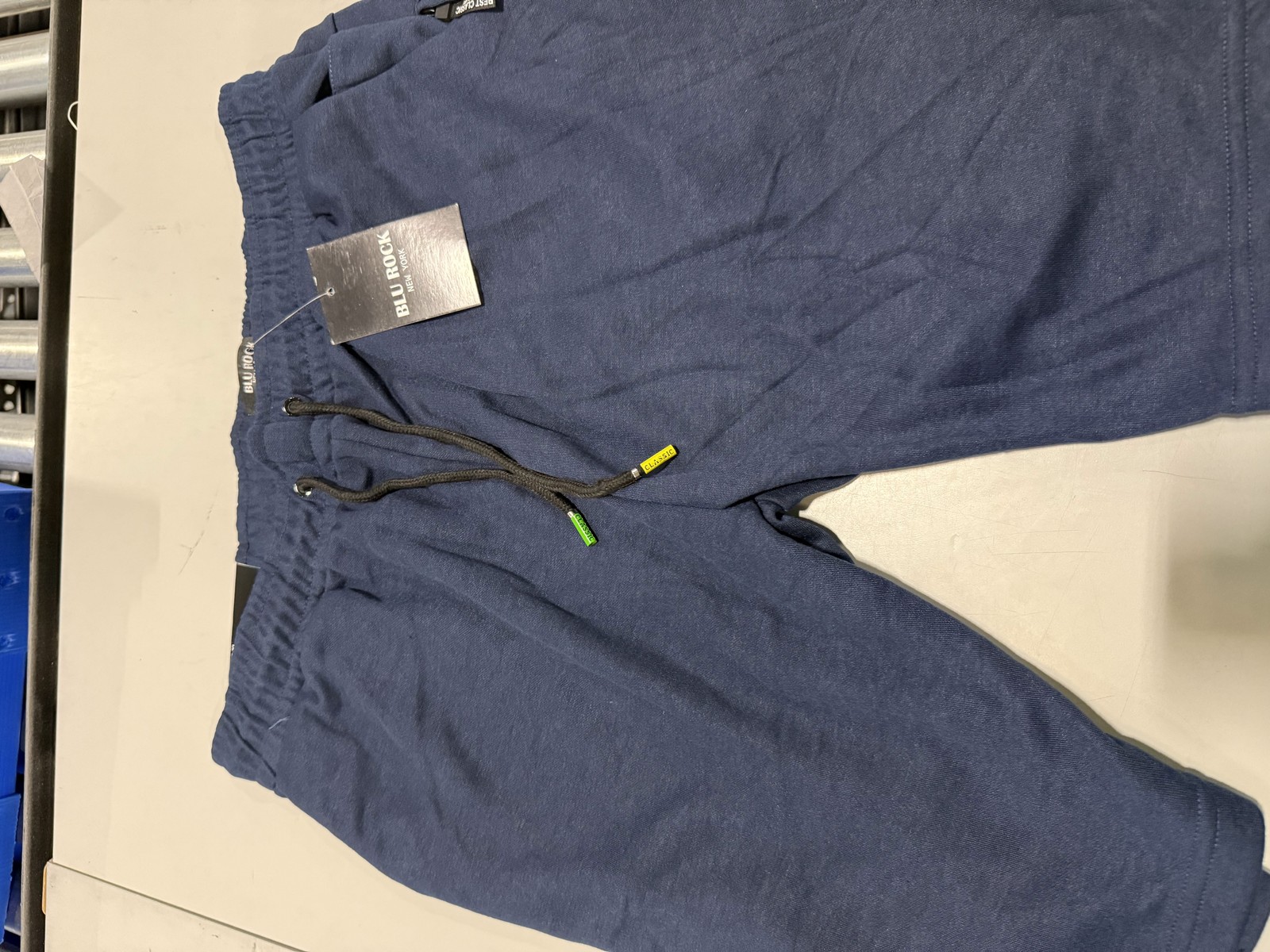 BLU ROCK WORKOUT SHORTS – SIZE: MEN XL – NAVY