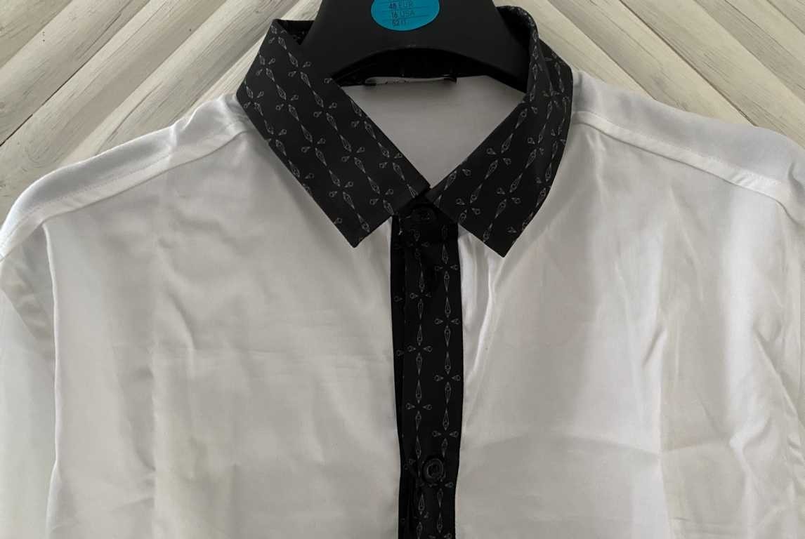 Original Byblos shirt EU 50 size L 100% cotton white/black designer
