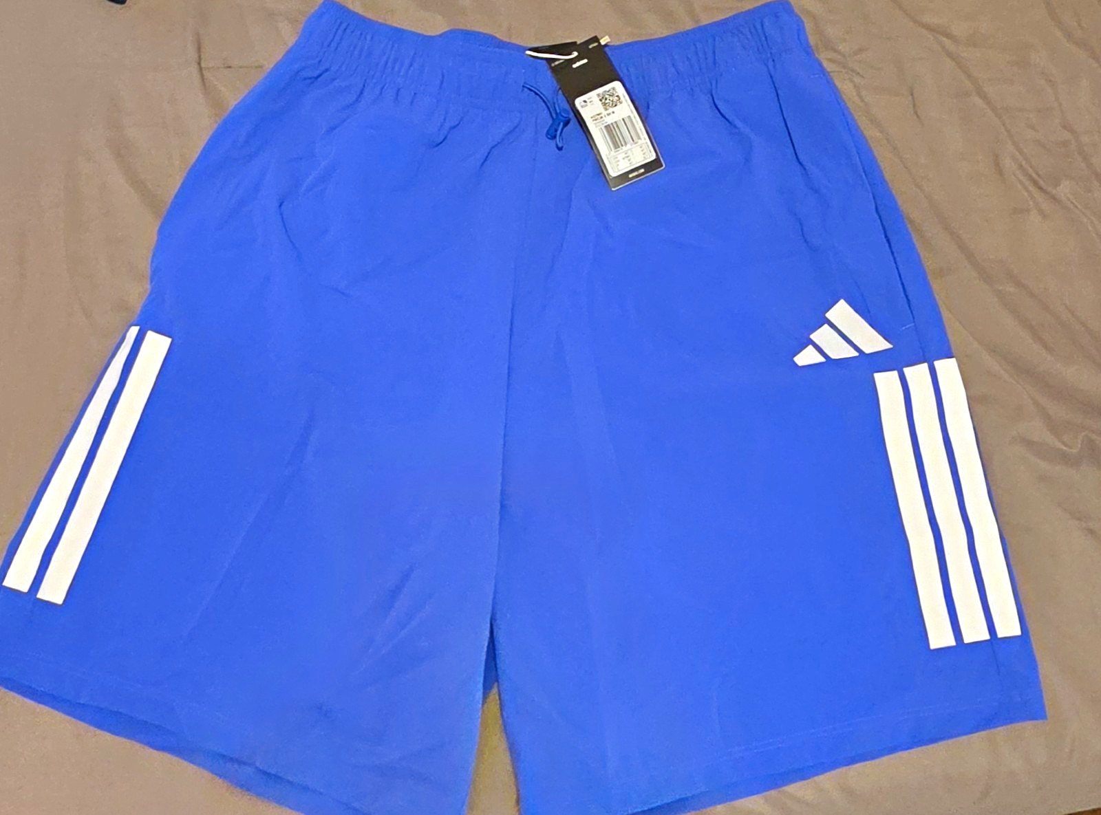 FIFA WC26Men’s Soccer Athletic Shorts Blue Size M Solid Drawstring Elastic Waist