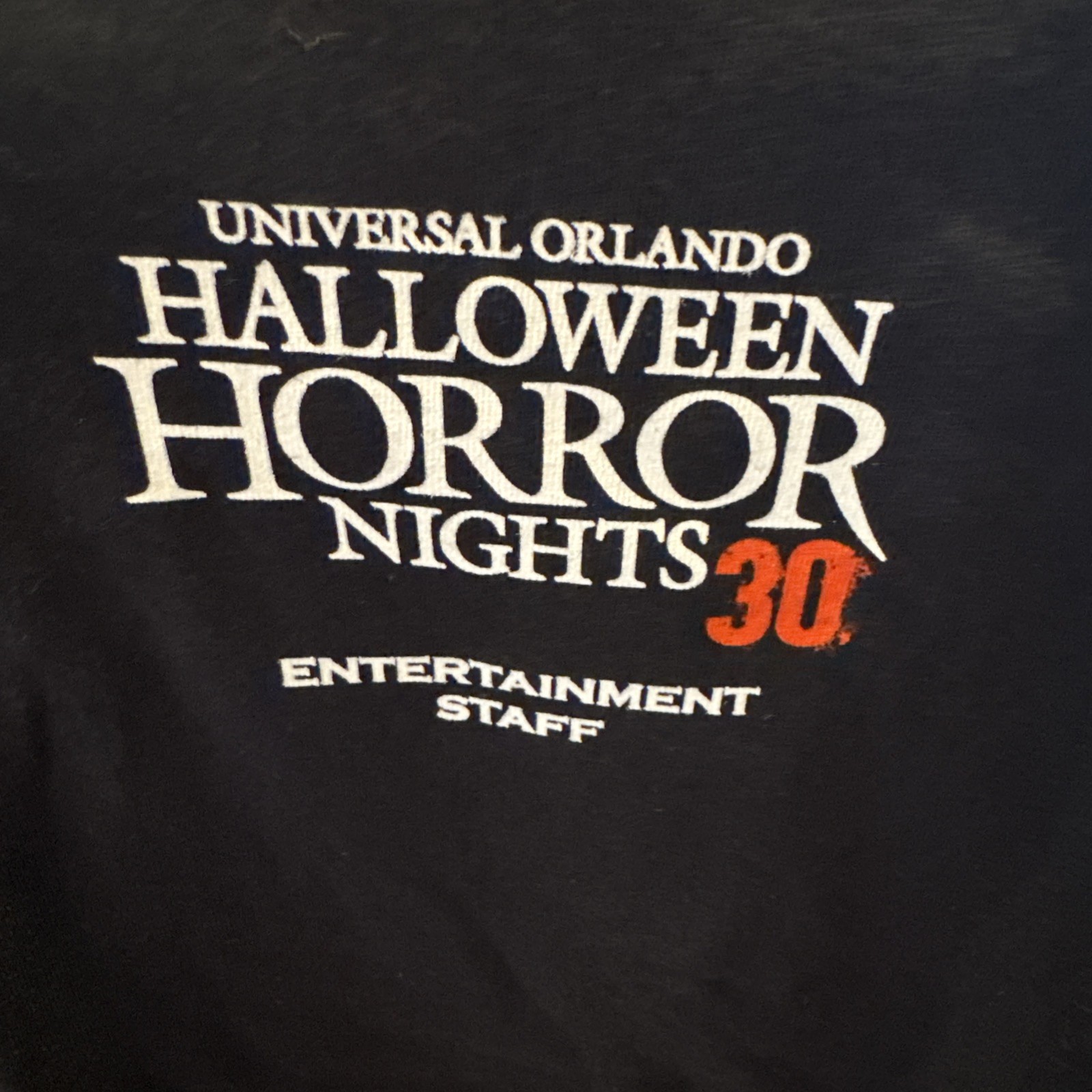 2019 Universal Studios Orlando “Halloween Horror Nights” Staff T-Shirt SZ LG New