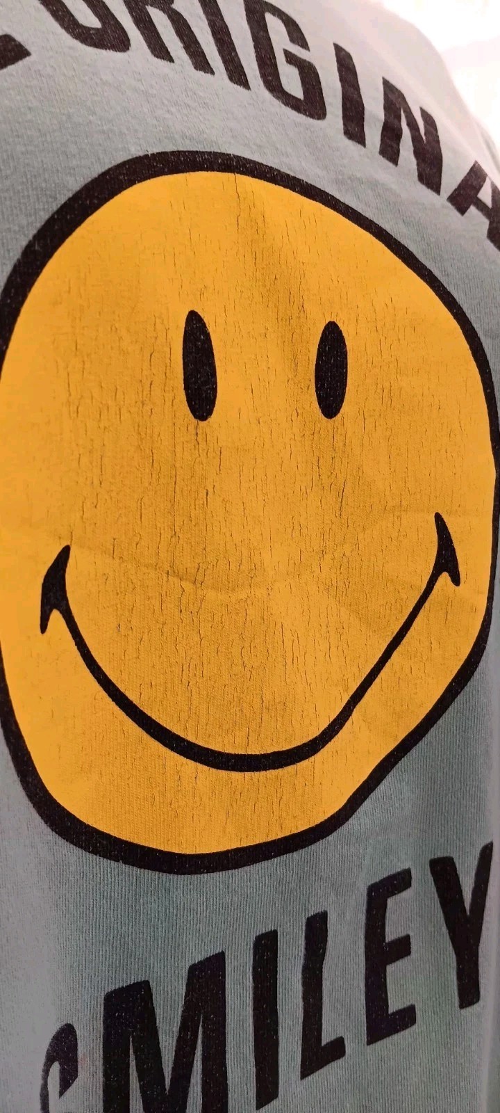Smiley Face Tee H&M/The Original Smiley Face Co. Mens XL Mint Green