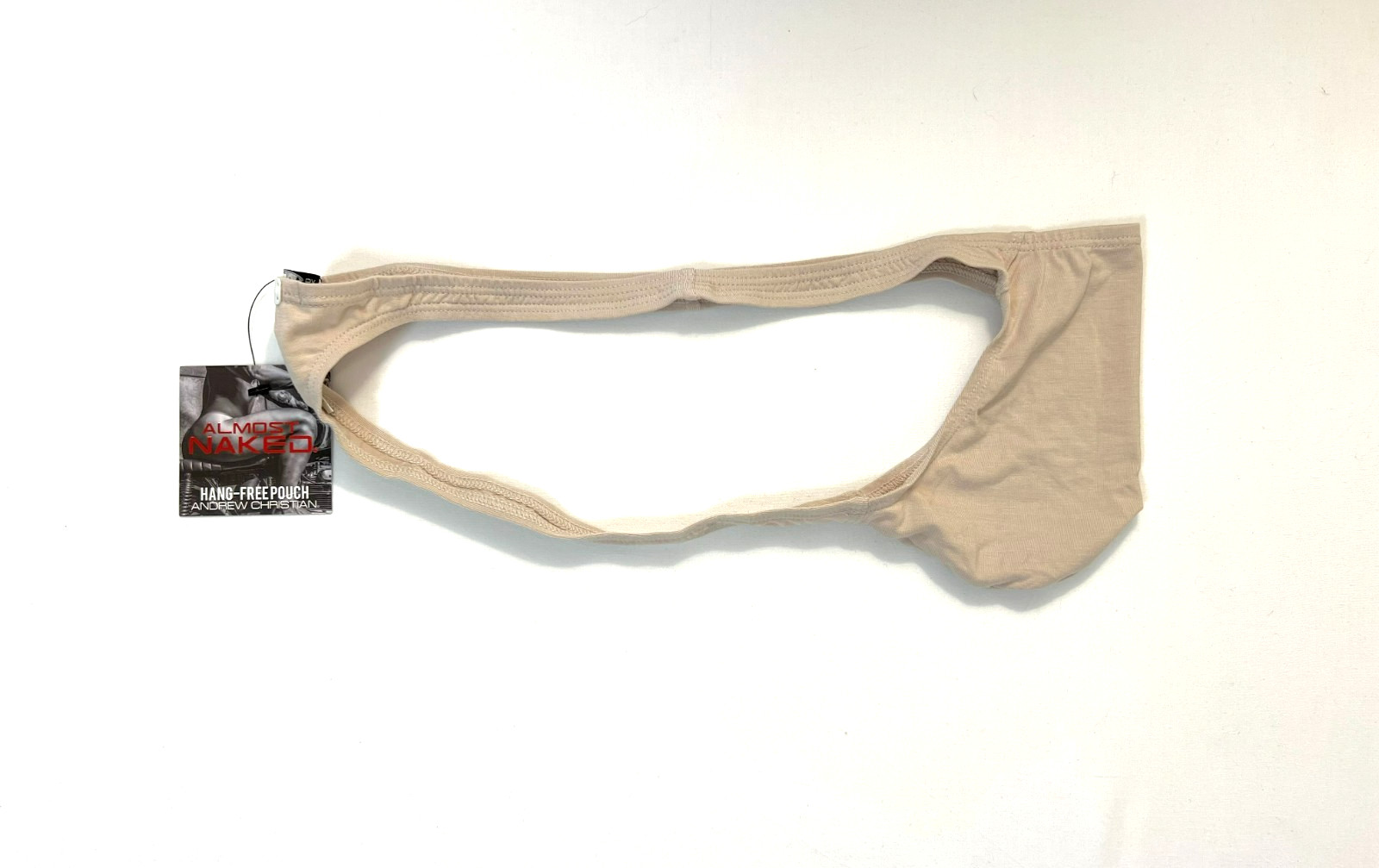 Andrew Christian Size XL Solid Ultra Low-Rise No-Show T-Back Thong – Taupe