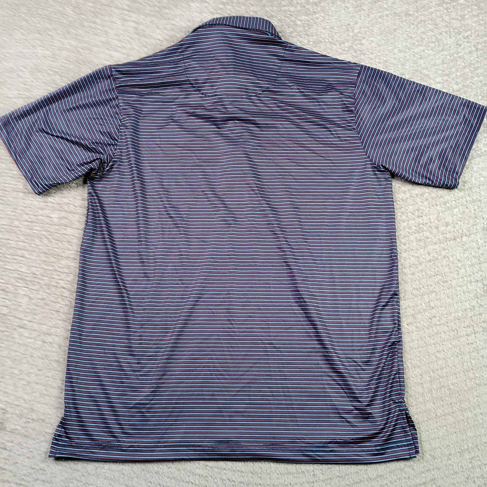 Collars and Co Featherweight Relaxed Short Sleeve Polo Multicolo Striped S NWT..