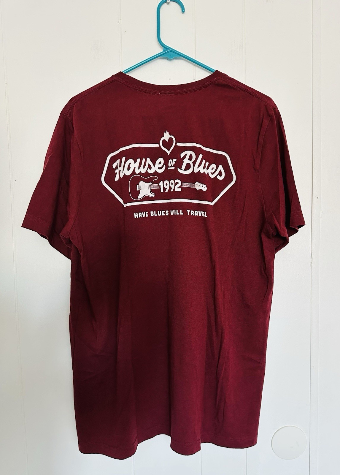 Vintage House Of Blues Shirt Mens XL Burgandy Logo