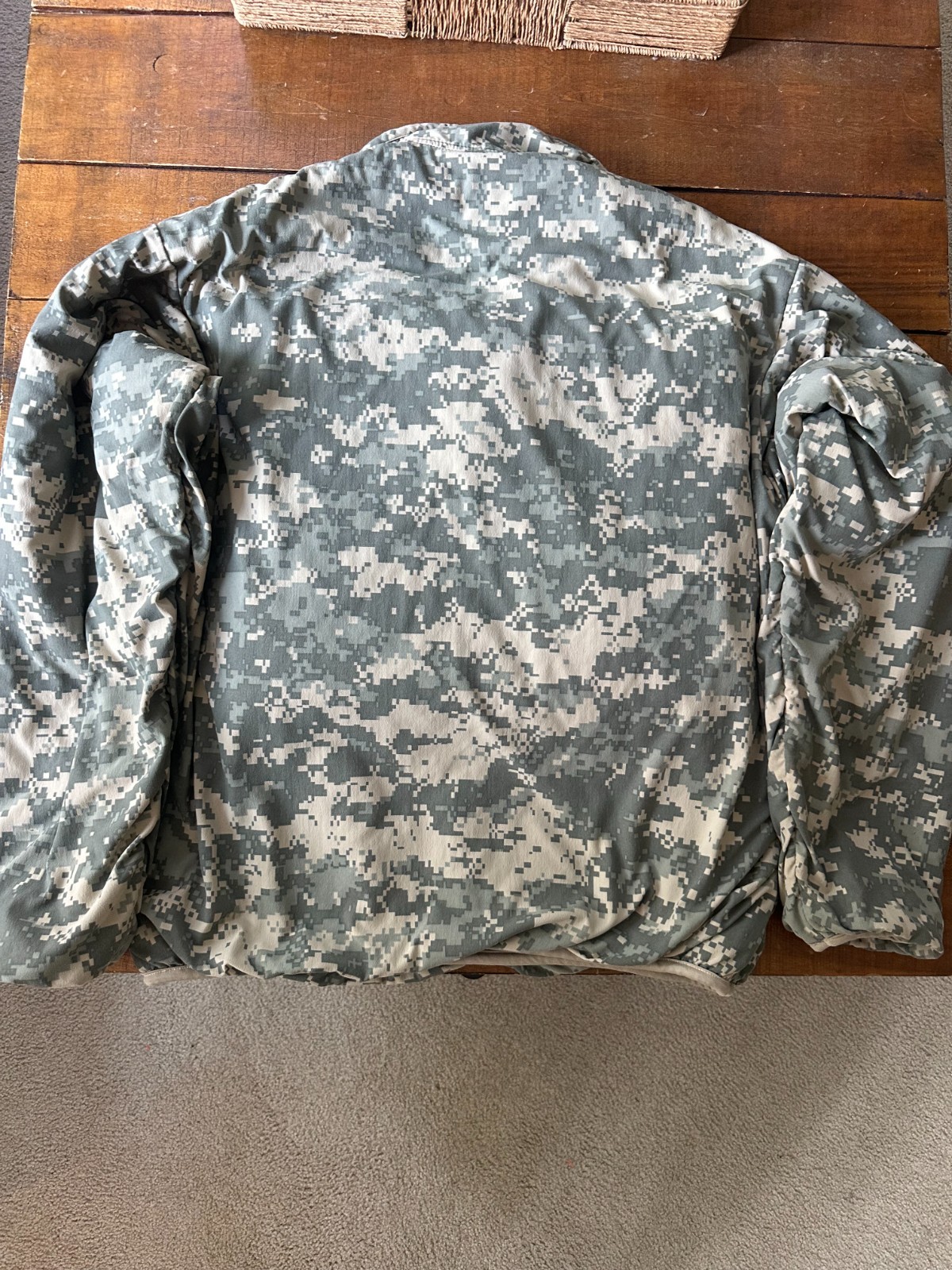 Patagonia MARS Reversible Camo / Oatmeal Deep Pile Fleece Jacket Snap-T Medium