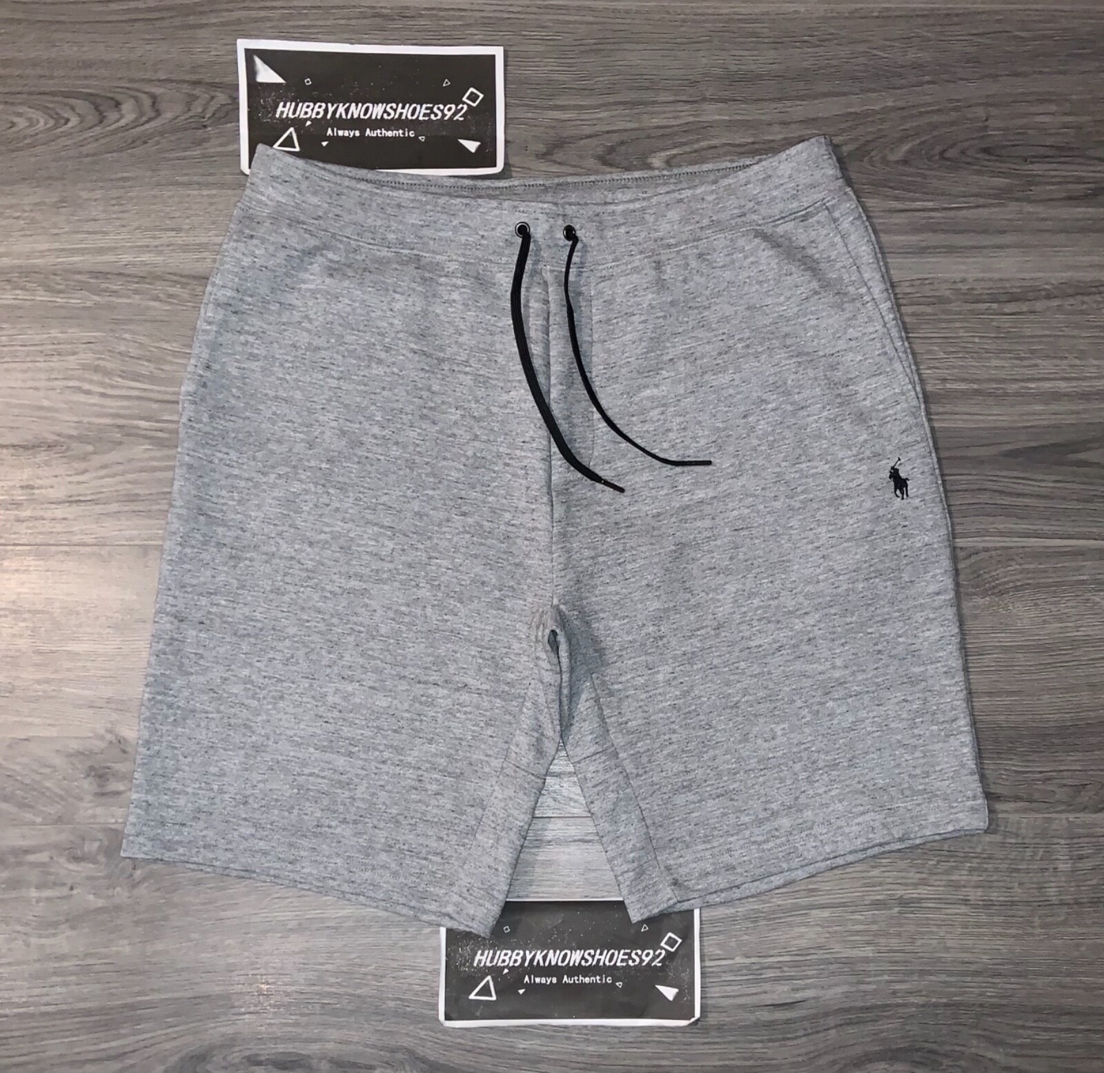 POLO RALPH LAUREN Men’s Grey Heather Double Knit Tech Sweat Shorts NWOT