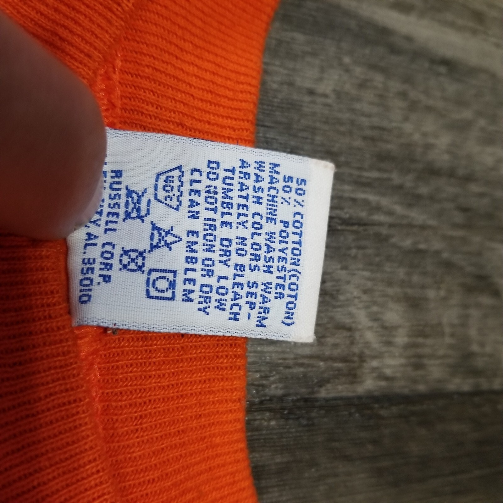 Vintage Russell Athletic Auburn University Sweatshirt XL Made In USA Blue Orange