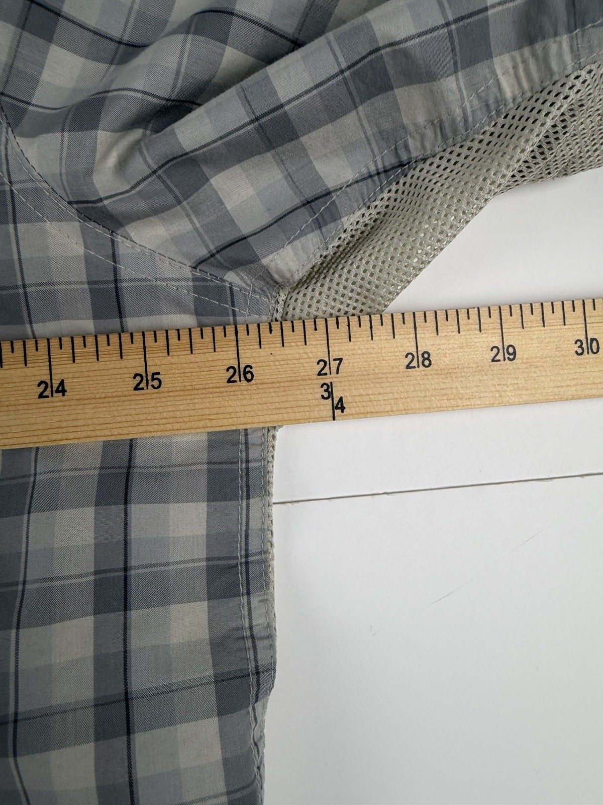 Northwest Territory Fishing Shirt 2XLT Plaid Vented Button Up Short Sleeve