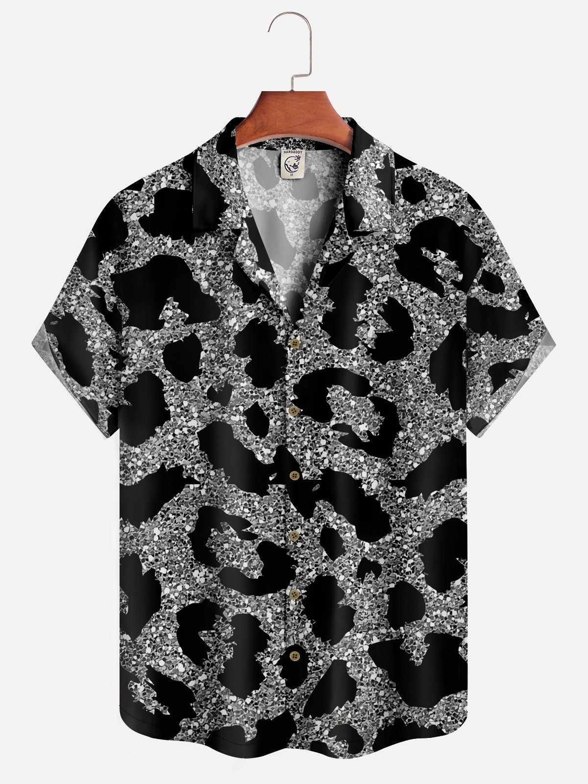 Wild Sequin Leopard Print Hawaiian Shirt