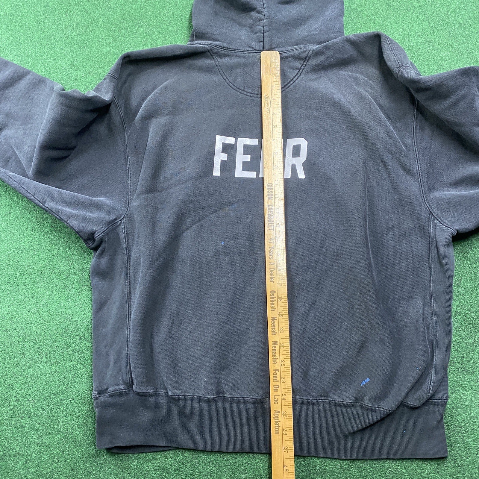 Vintage Champion Track Hoodie Mens XL Black Y2K P Wing Merrill WI Sweatshirt