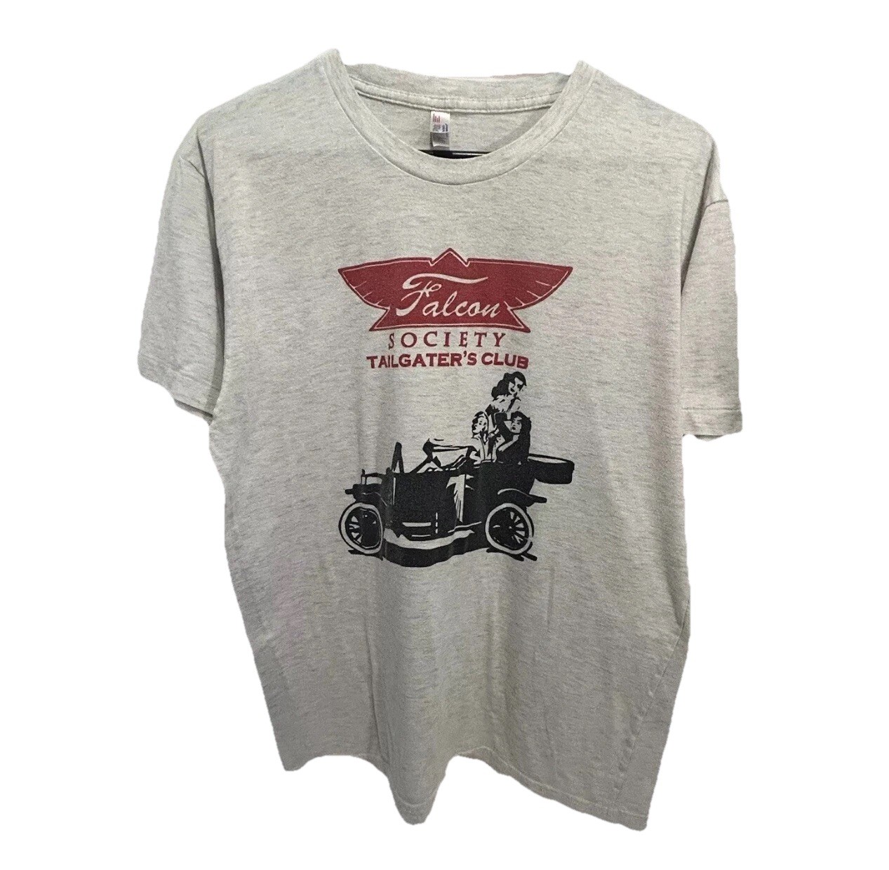 Vintage Falcon Society Buckhead Thread Shirt Men’s L Gray Tailgaters Club Cars