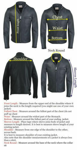 MEN’S BLACK PREMIUM REAL LAMBSKIN LEATHER ASYMMETRICAL BIKER RIDER JACKET