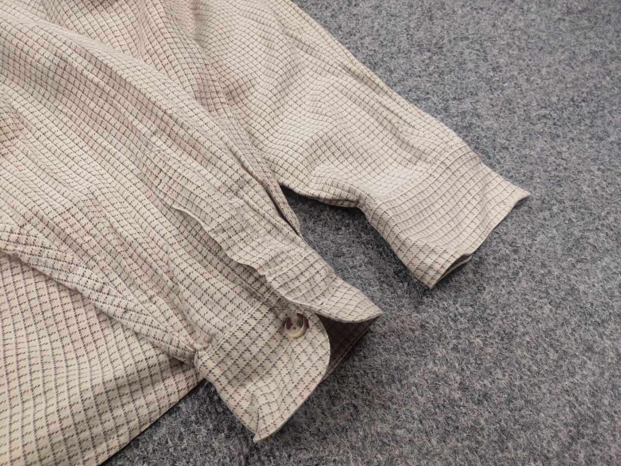 Vintage 90’s Simplicity Plus Japanese Beige flannel loose-fit shirt pockets