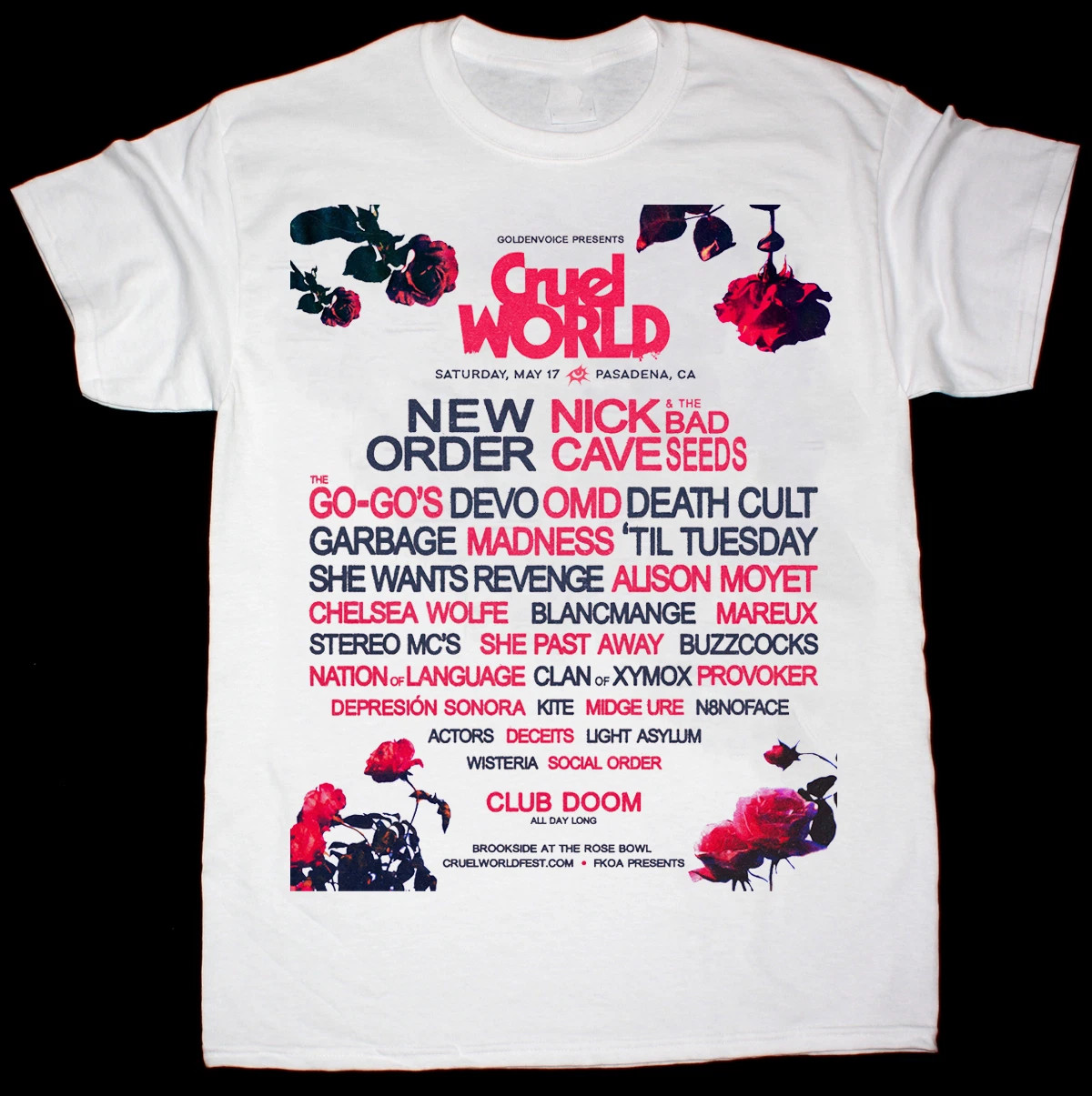 Cruel World Festival Pasadena CA 2025 Cotton T Shirt Full Size S-5XL