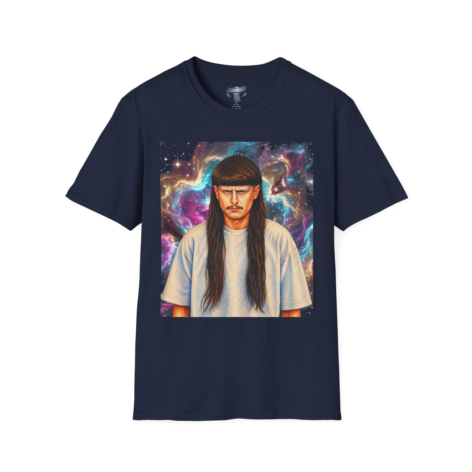 Oliver Tree portrait T-Shirt | Deep Space Background | Mr.Tree Galaxy tee