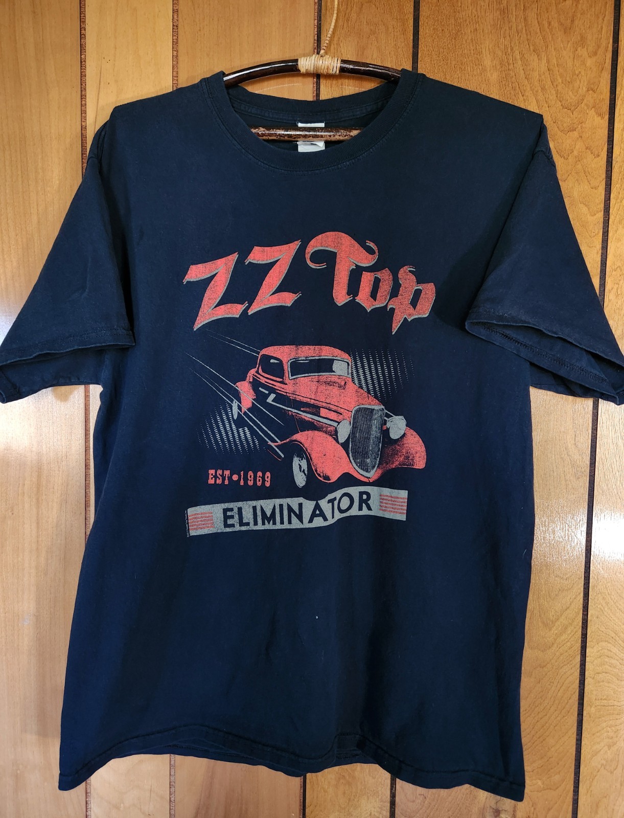 ZZ Top Eliminator 2017 Tour T Shirt Black Classic Rock Band Graphic Adult M