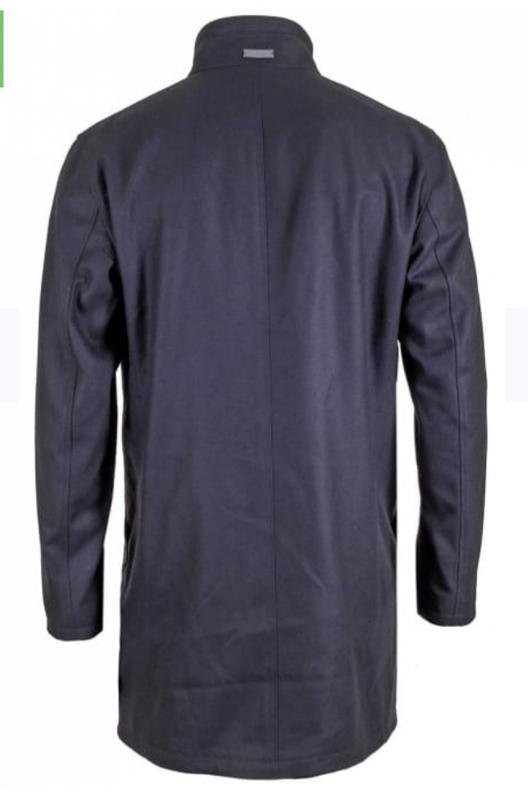 Men Bugatti Coat Black Wool 52-54