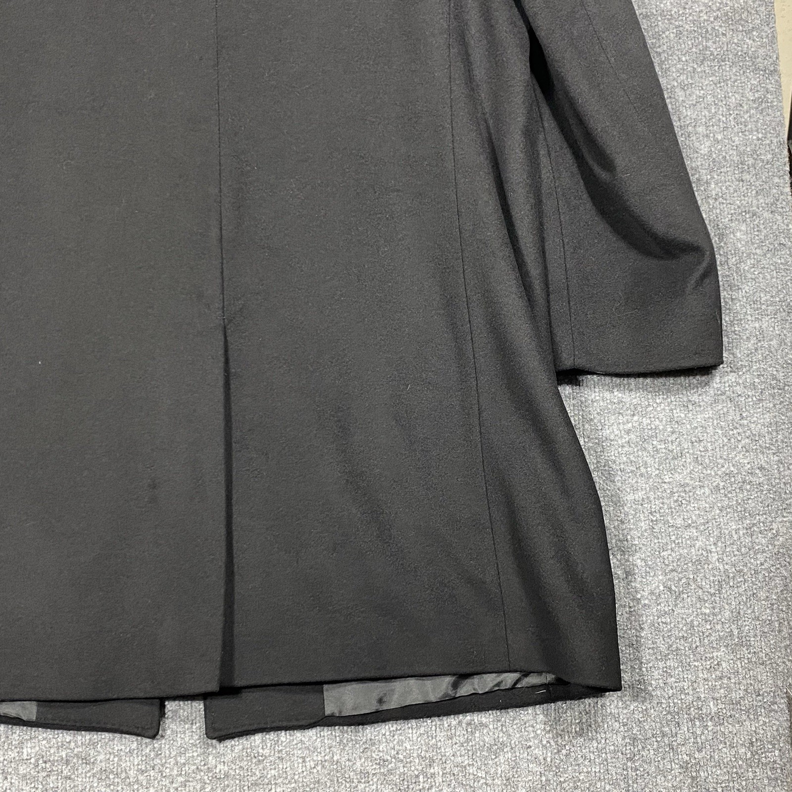 New Ralph Lauren Luther Overcoat Men’s Sz 48L Black Lined Wool Cashmere Jacket