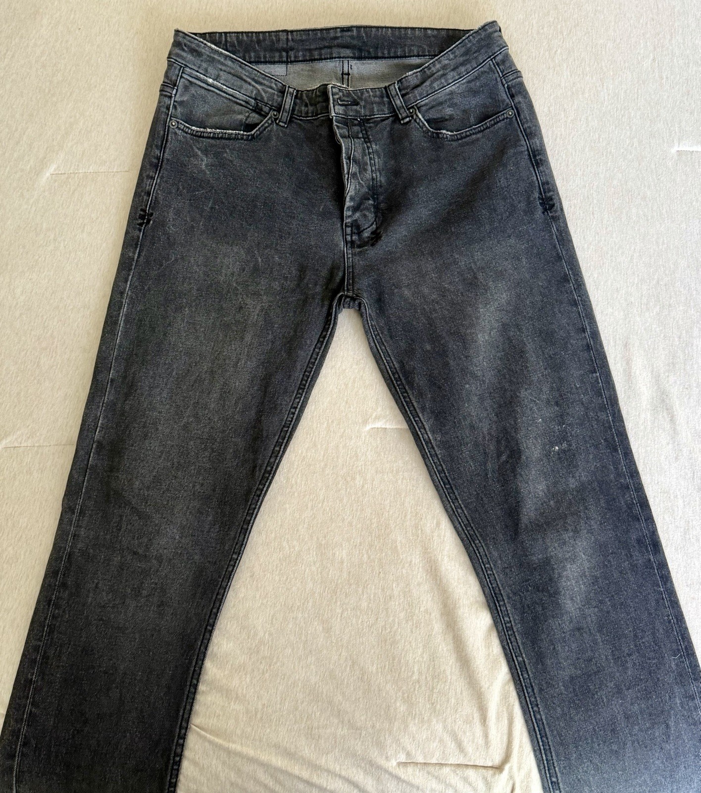 Ksubi Van Winkle Jeans, Black/Smoke Grey, Size 33