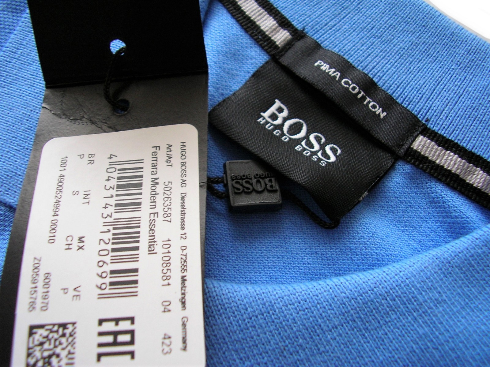 BNWT Hugo Boss Ferrara Modern Essential Polo Shirts Blue