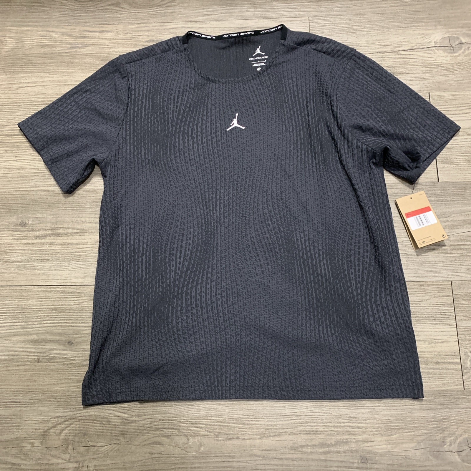 Nike Air Jordan Dri-Fit ADV Performance Shirt Mens Size Large Black FN5864-022