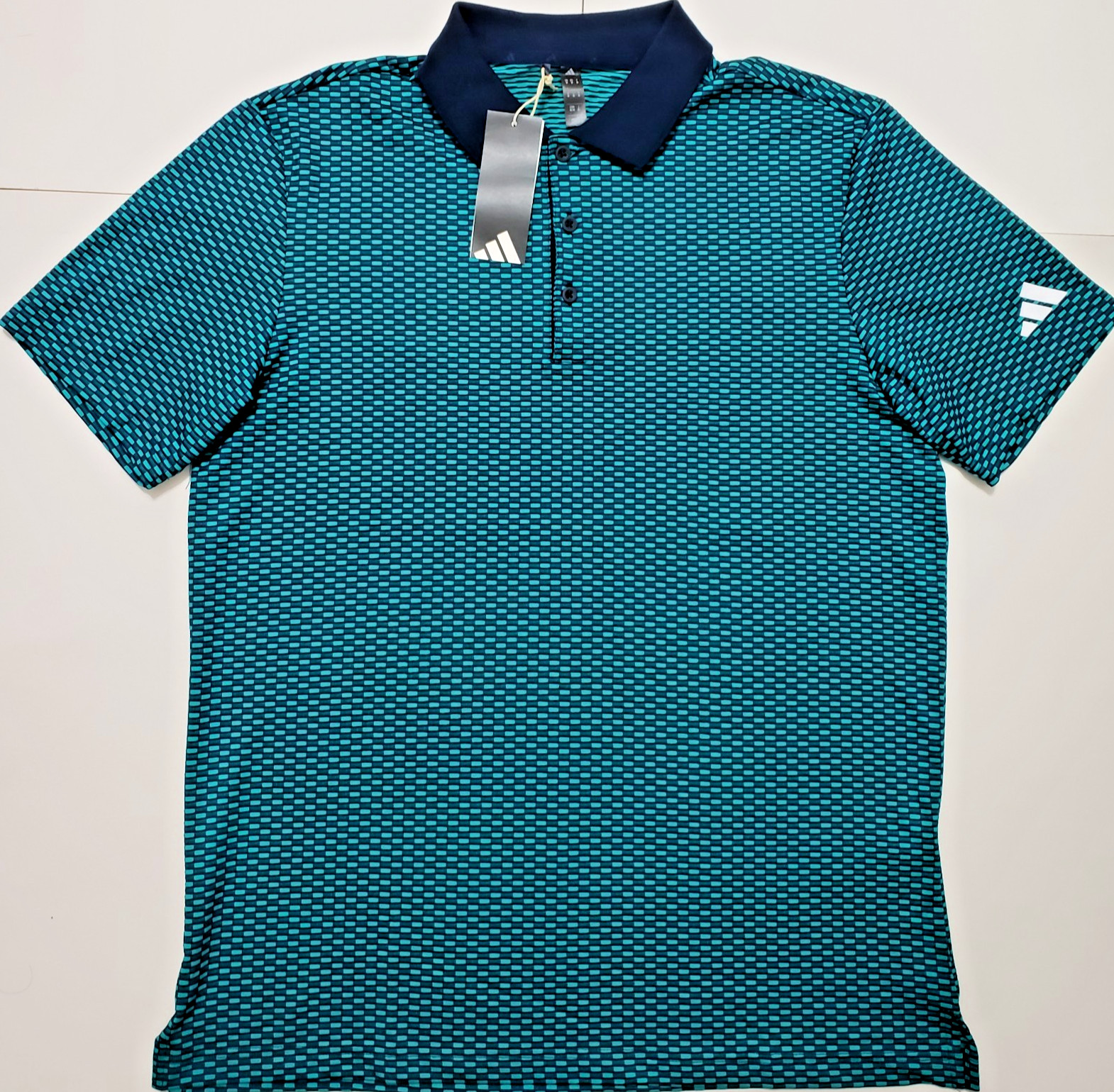 Adidas Golf Polo Shirt Pure Teal Men’s Medium BTC TXR