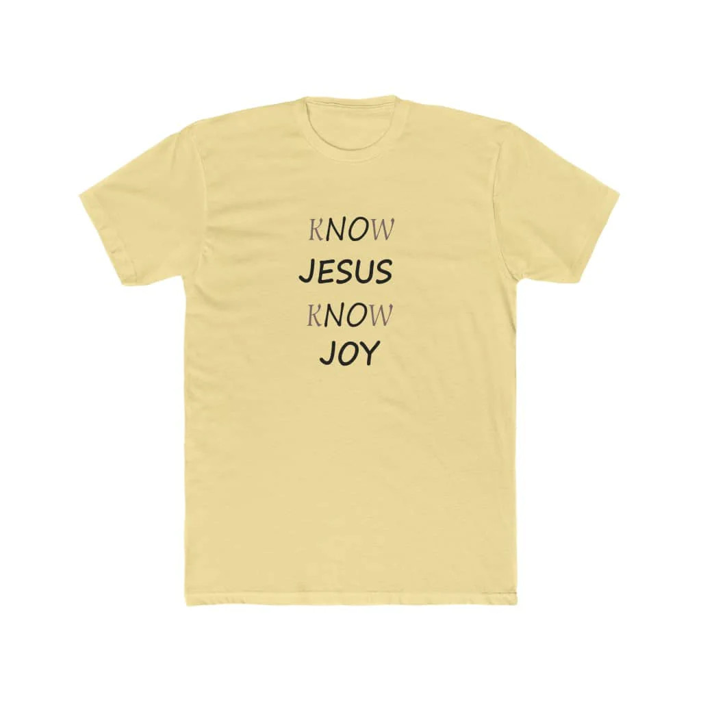 Next Level 3600 Soft Cotton Tee “KNOW JESUS KNOW JOY”