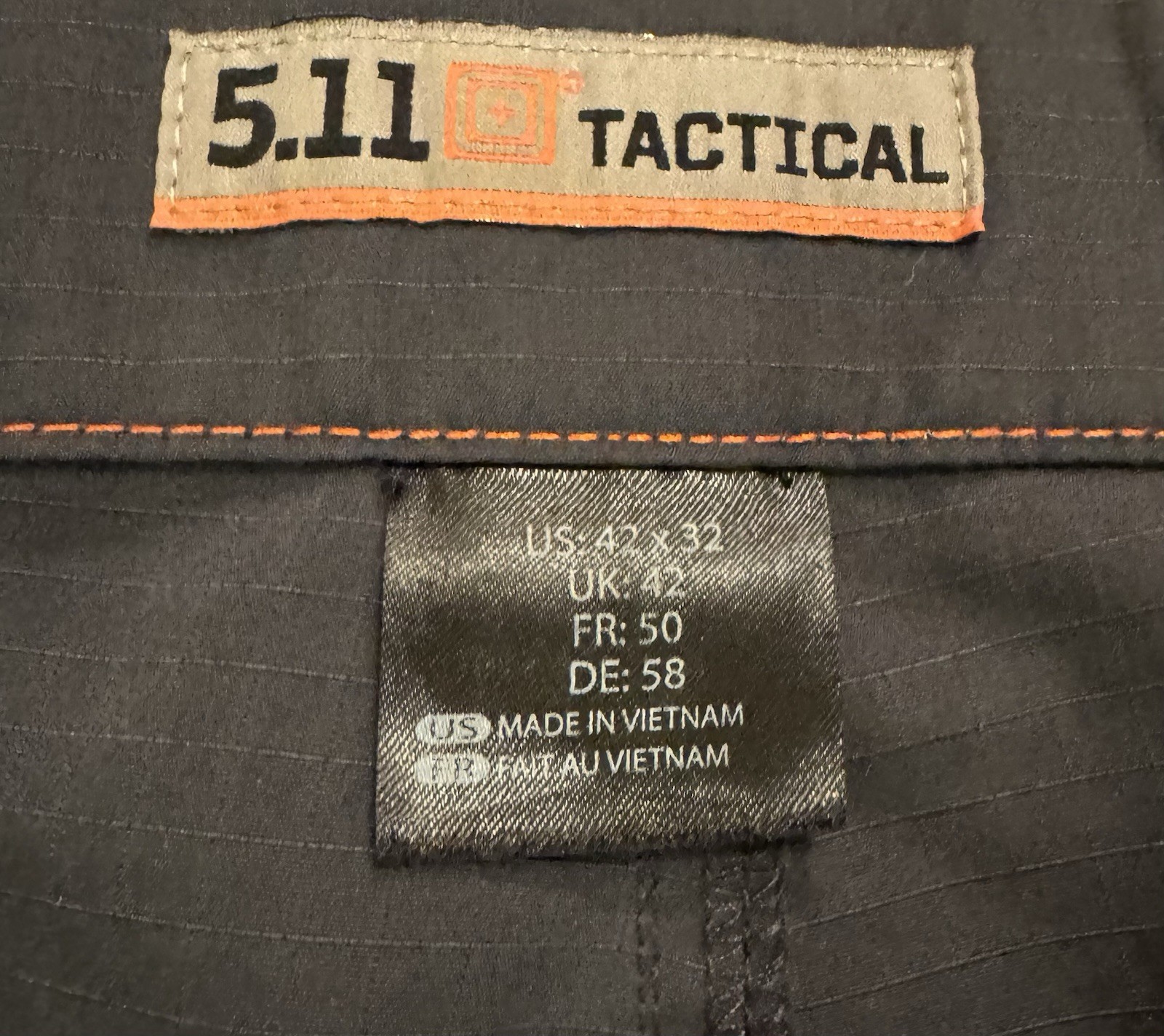5.11 Tactical 74461 Men’s Gray Pants Size 42 X 32