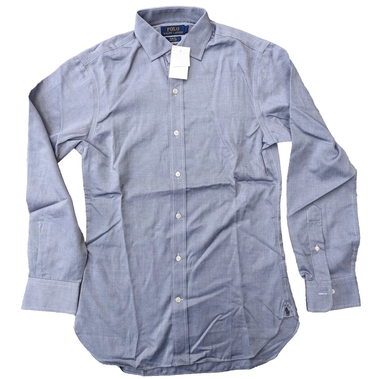 NWT Polo Ralph Lauren Button-Up Shirt, Gray, Various Fits and Sizes