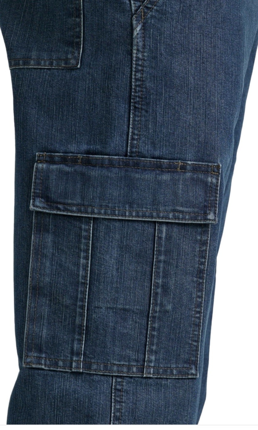 Wrangler Men’s Cargo Jeans 6 Pocket – Relaxed Fit – 1070LGWDS 42×30