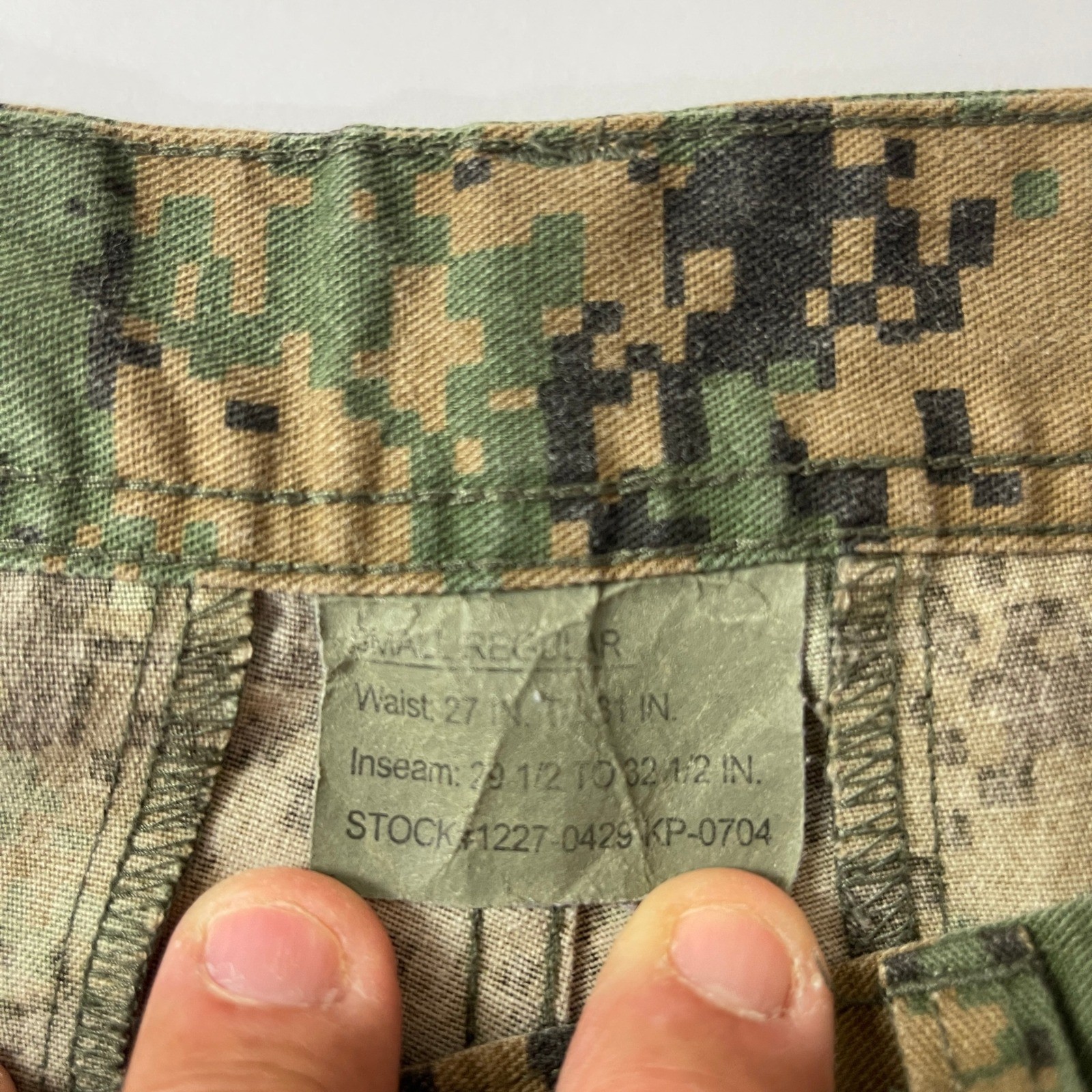 Woodland Camo Pants Mens Small USMC MARPAT Digital Regular Military Trousers