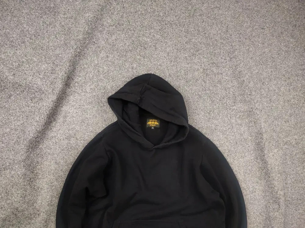 Brave Star Selvage los angeles American Made Cotton Black Hoodie Japan