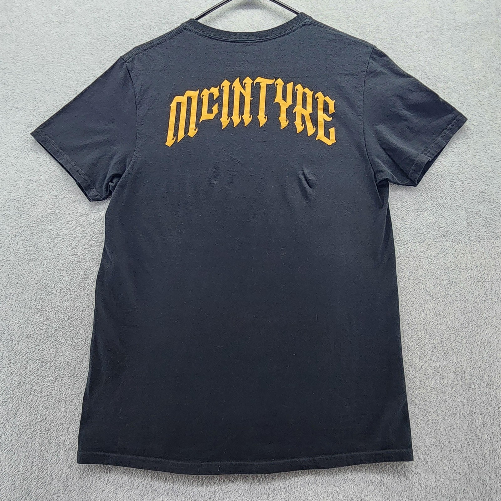 WWE Authentic Drew McIntyre Shirt Mens Medium Black Graphic Wrestling Tee