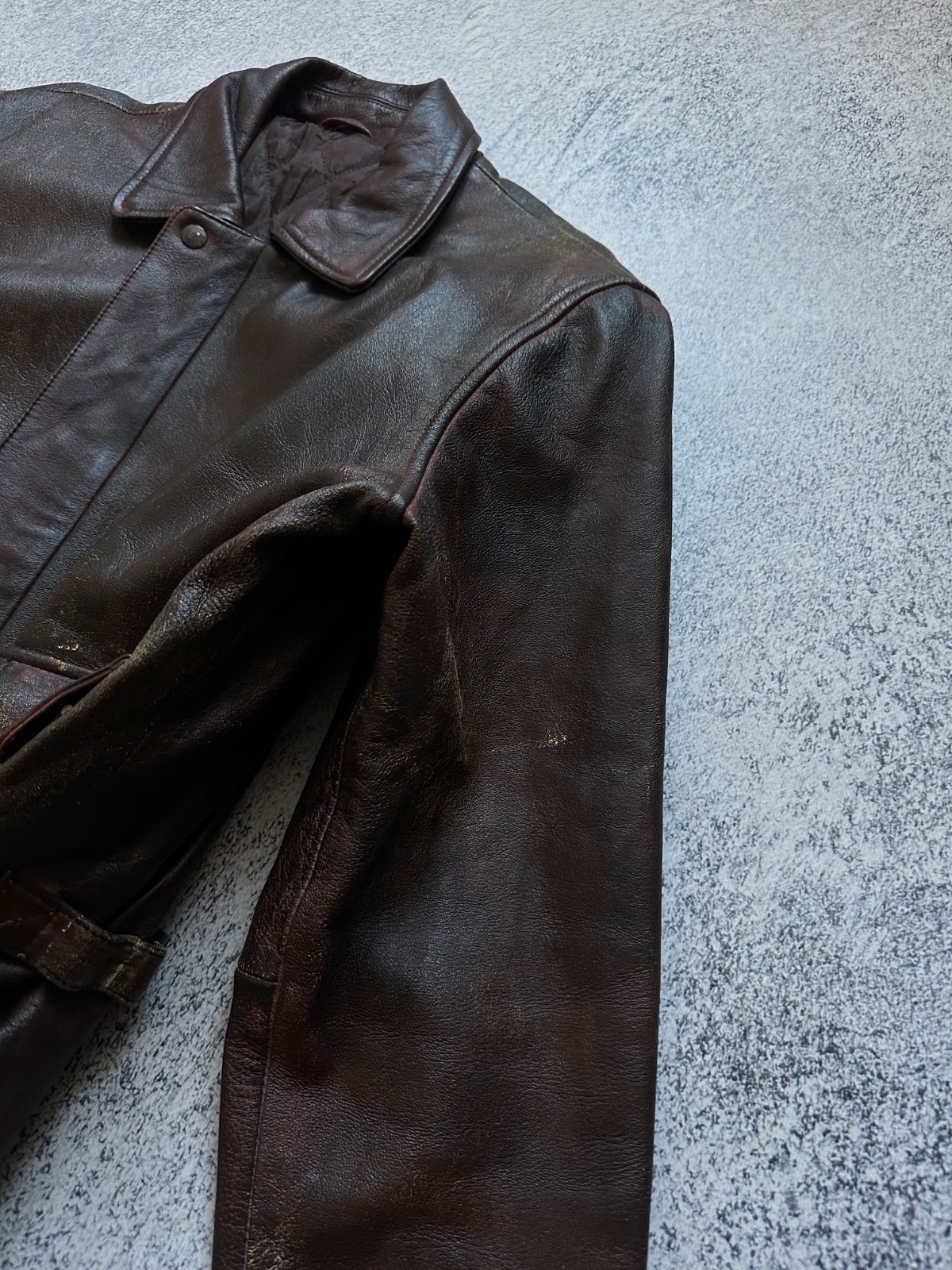 Indiana Jones Distressed Leather Jacket Size L Style The Real Mccoy’s 30-40’s