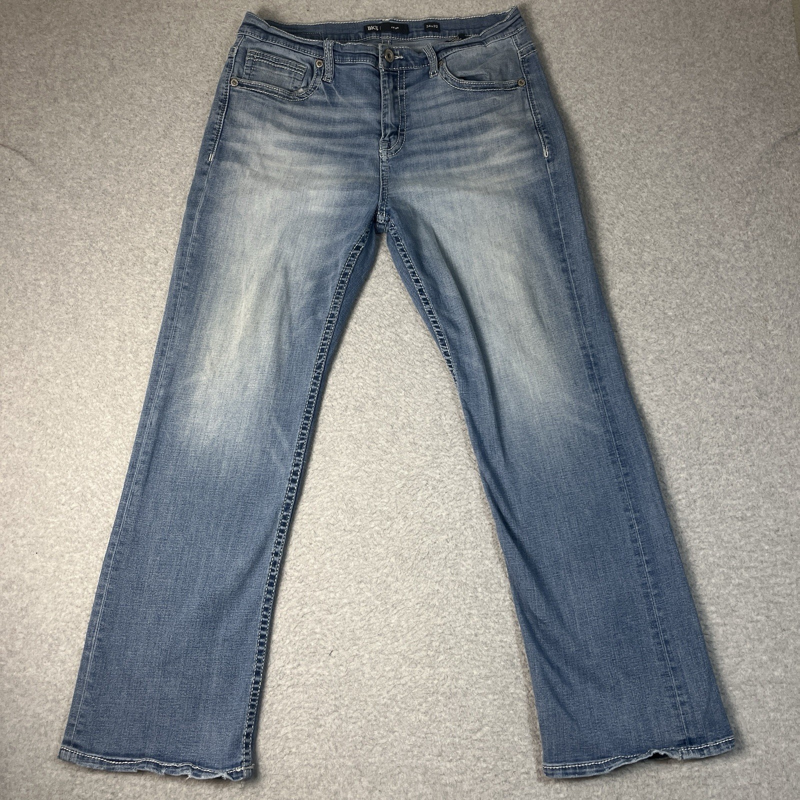 Buckle BKE Jeans Mens 34×32 Blue Bootcut Tyler Cotton Blend Light Cowboy Western