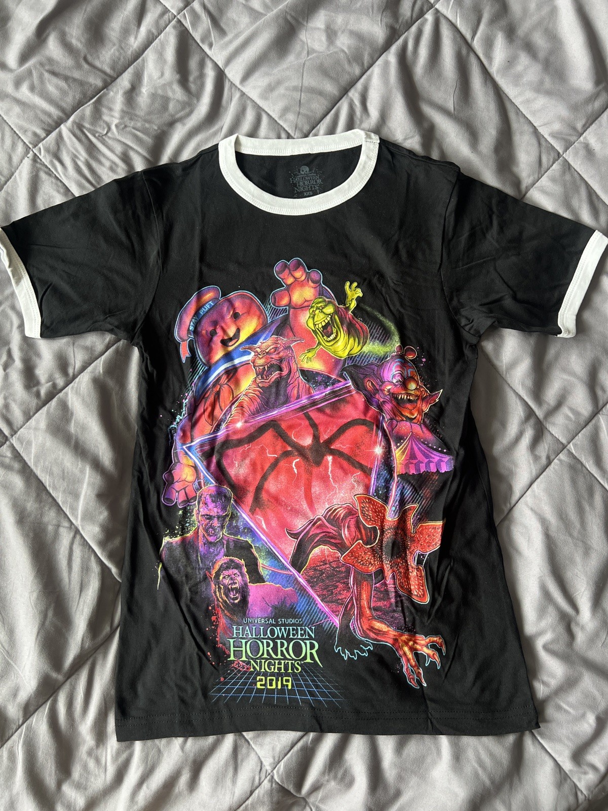 Universal Halloween Horror Nights Hollywood 2019 XXS T Shirt NWOT