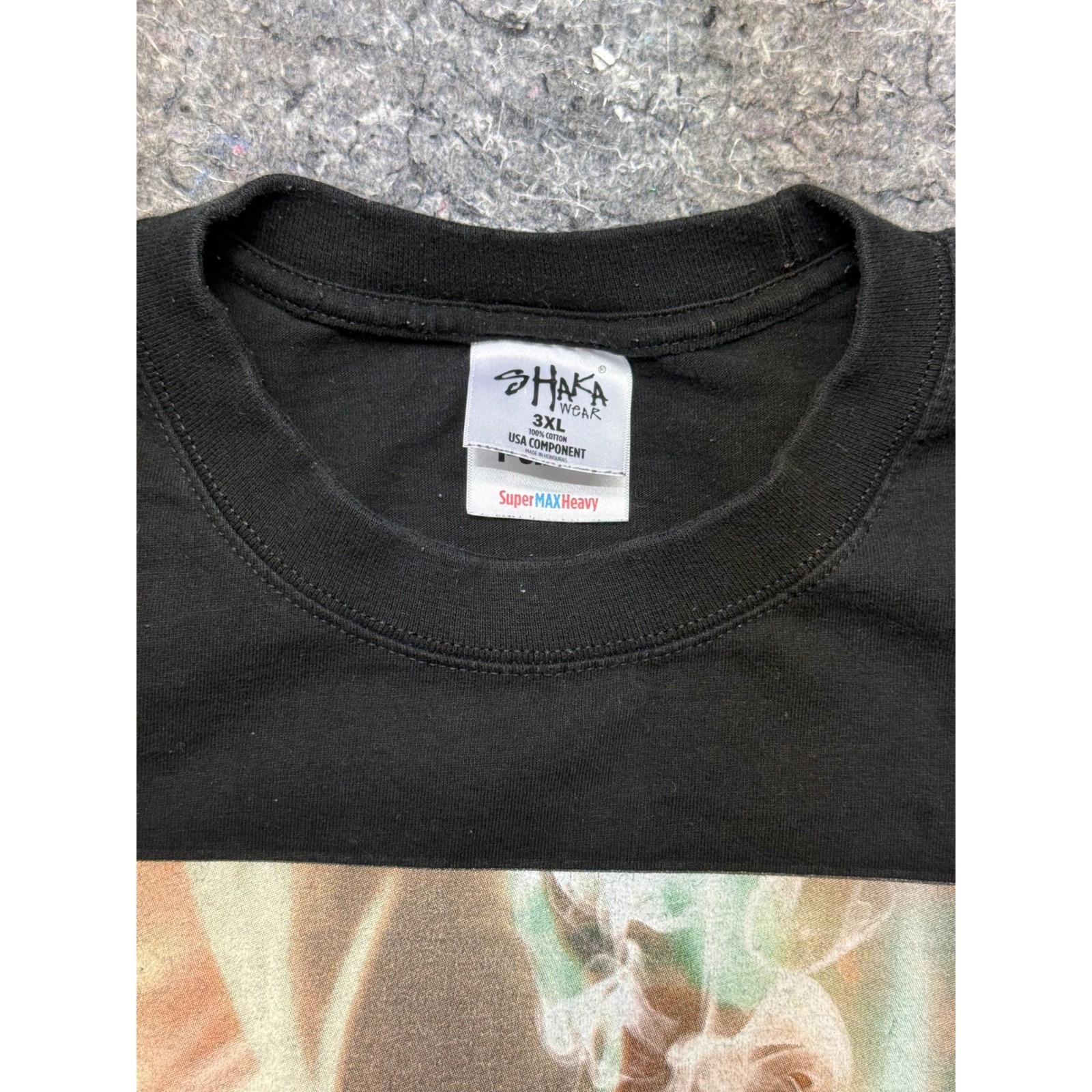 Shaka Wear Super Max Heavy T-Shirt Mens 3XL Black High Graphic Photo Print Tee