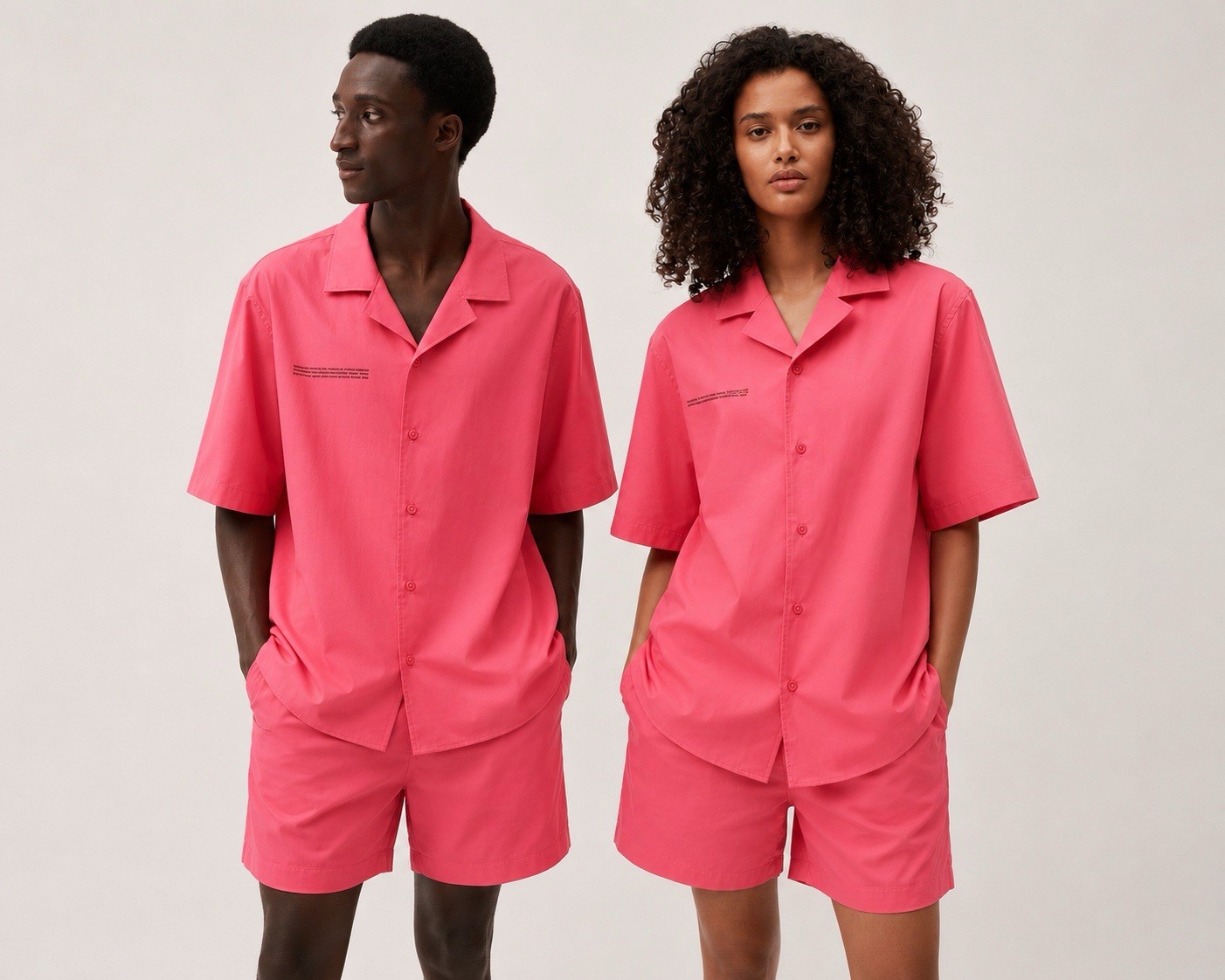 NWT PANGAIA DNA Camp Collar Shirt Size S Organic Cotton Unisex Oversized