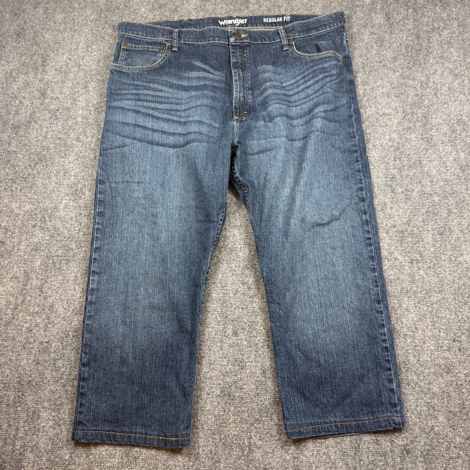 Wrangler Regular Fit Blue Denim Jeans Size 42×30