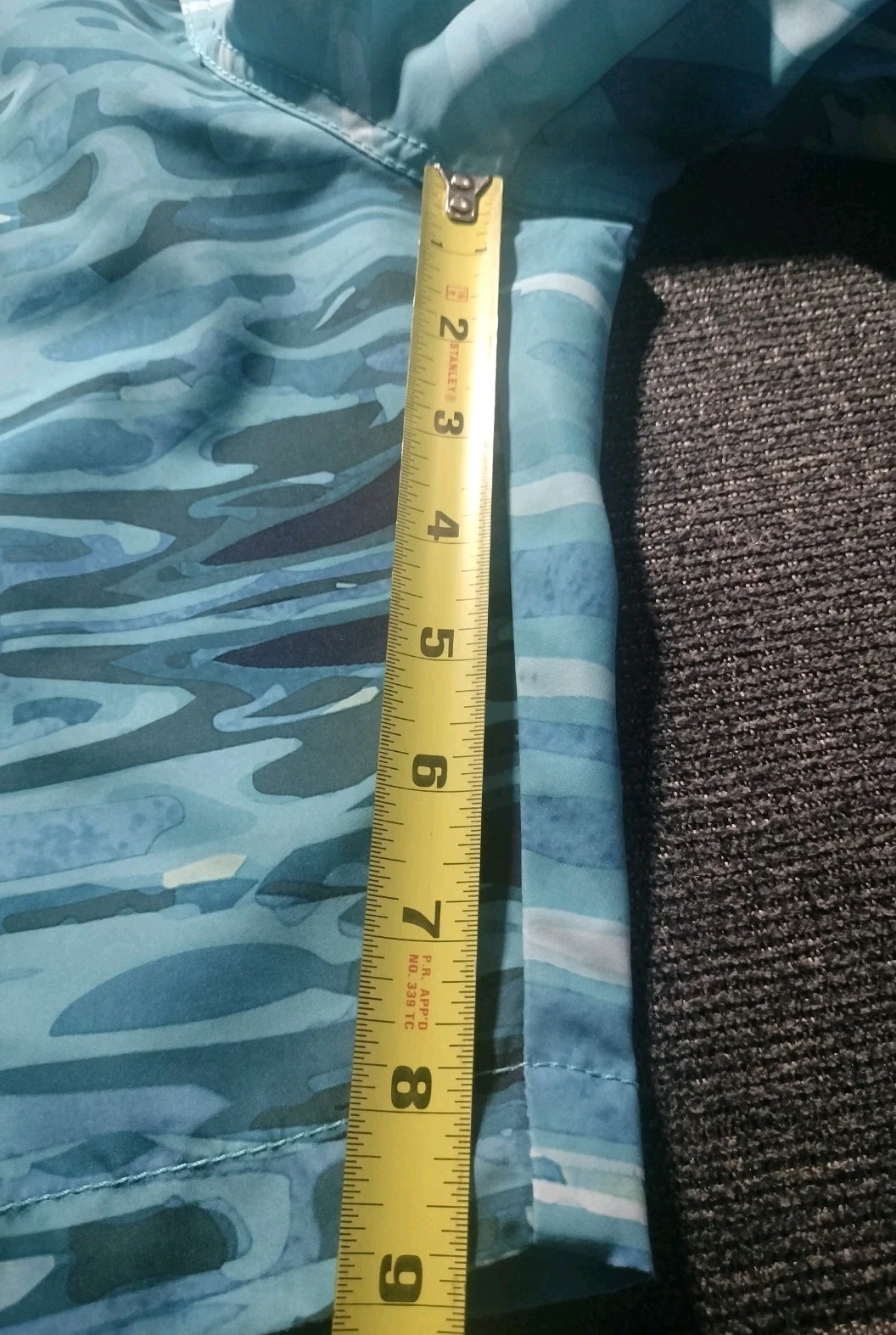 Tommy Bahama Swim Trunks Men XXL Blue Yellow Wave Aquatic AOP Marlin Logo