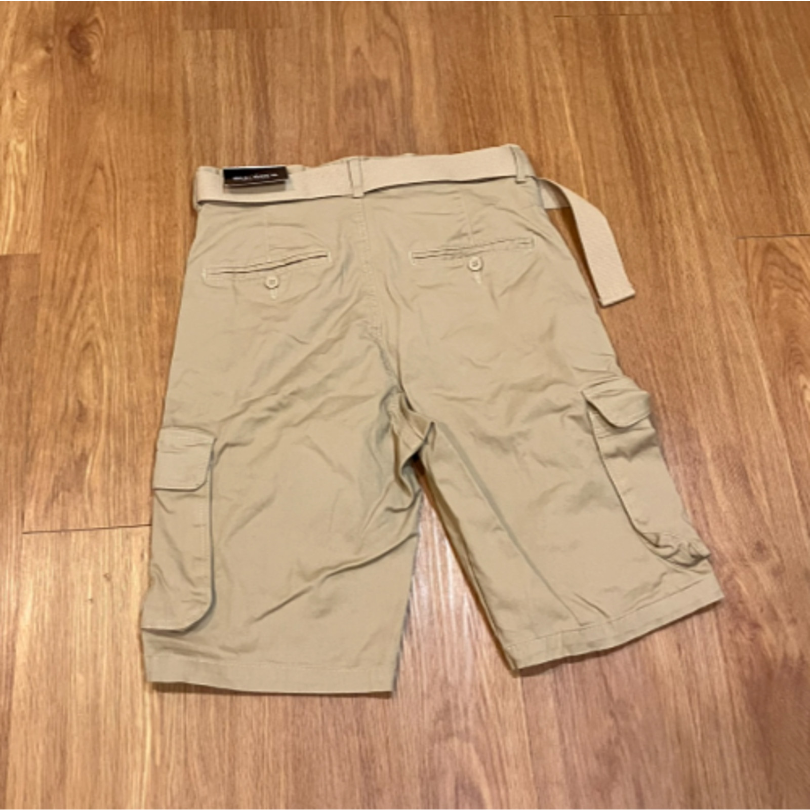 BLU ROCK Men’s Flex Stretch Cargo Shorts Khaki Size 30